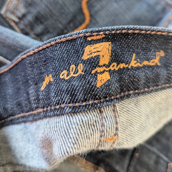 7 For All Mankind Blue Bootcut Jeans 28 - Picture 10 of 11